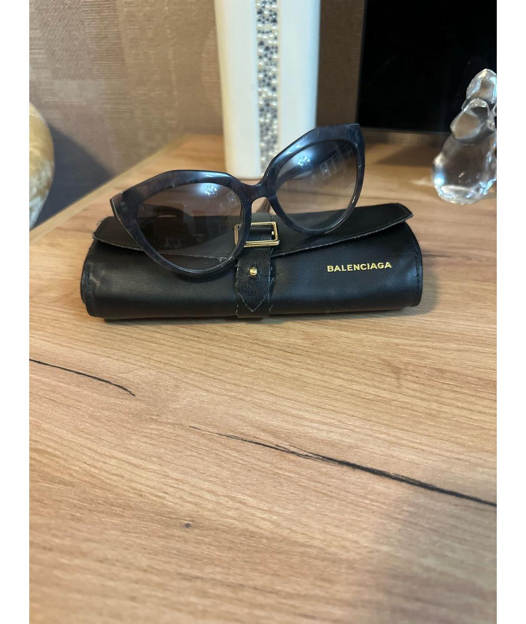 BALENCIAGA Пластиковые солнцезащитные очки, фото 3