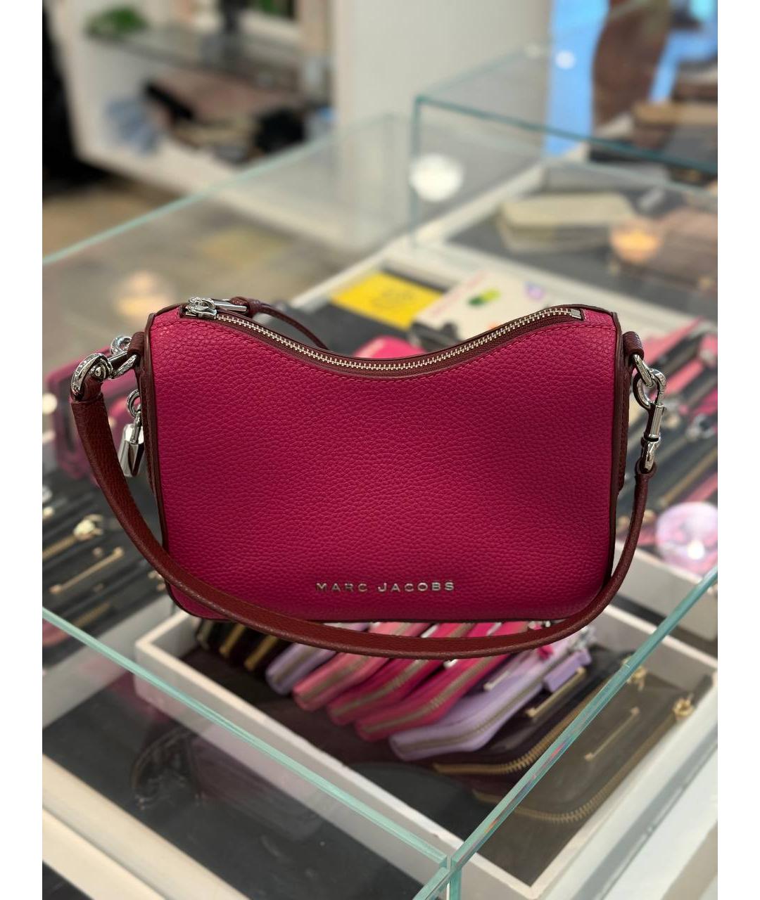 MARC JACOBS Фуксия кожаная сумка через плечо, фото 7