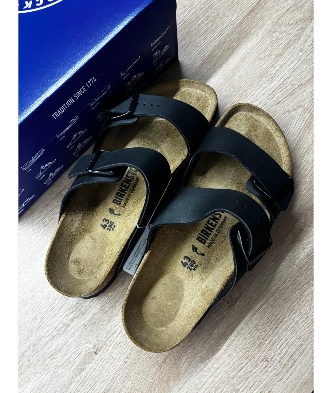 BIRKENSTOCK Черные замшевые сандалии, фото 3