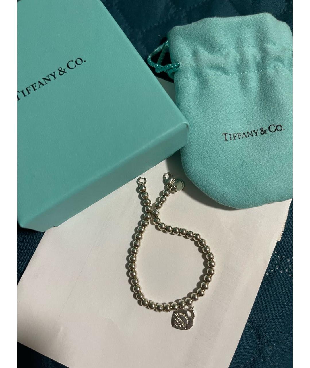 TIFFANY&CO Серебрянный серебряный браслет, фото 5