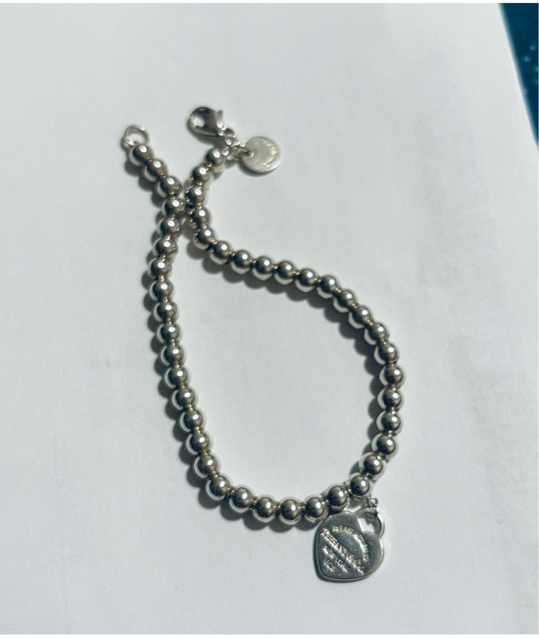 TIFFANY&CO Серебрянный серебряный браслет, фото 4