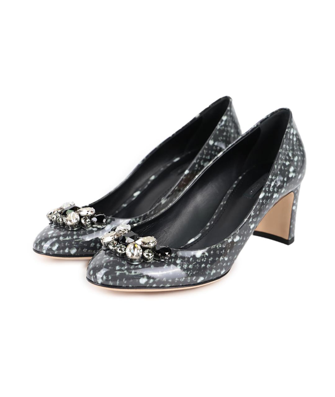 DOLCE&GABBANA Черные туфли из лакированной кожи, фото 2