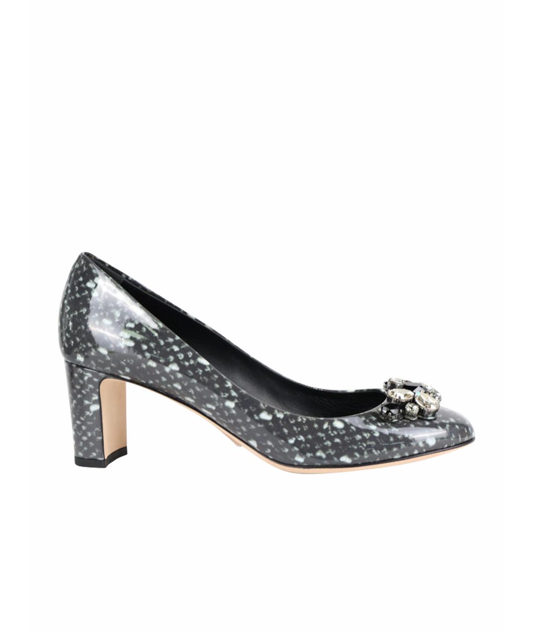 DOLCE&GABBANA Черные туфли из лакированной кожи, фото 1