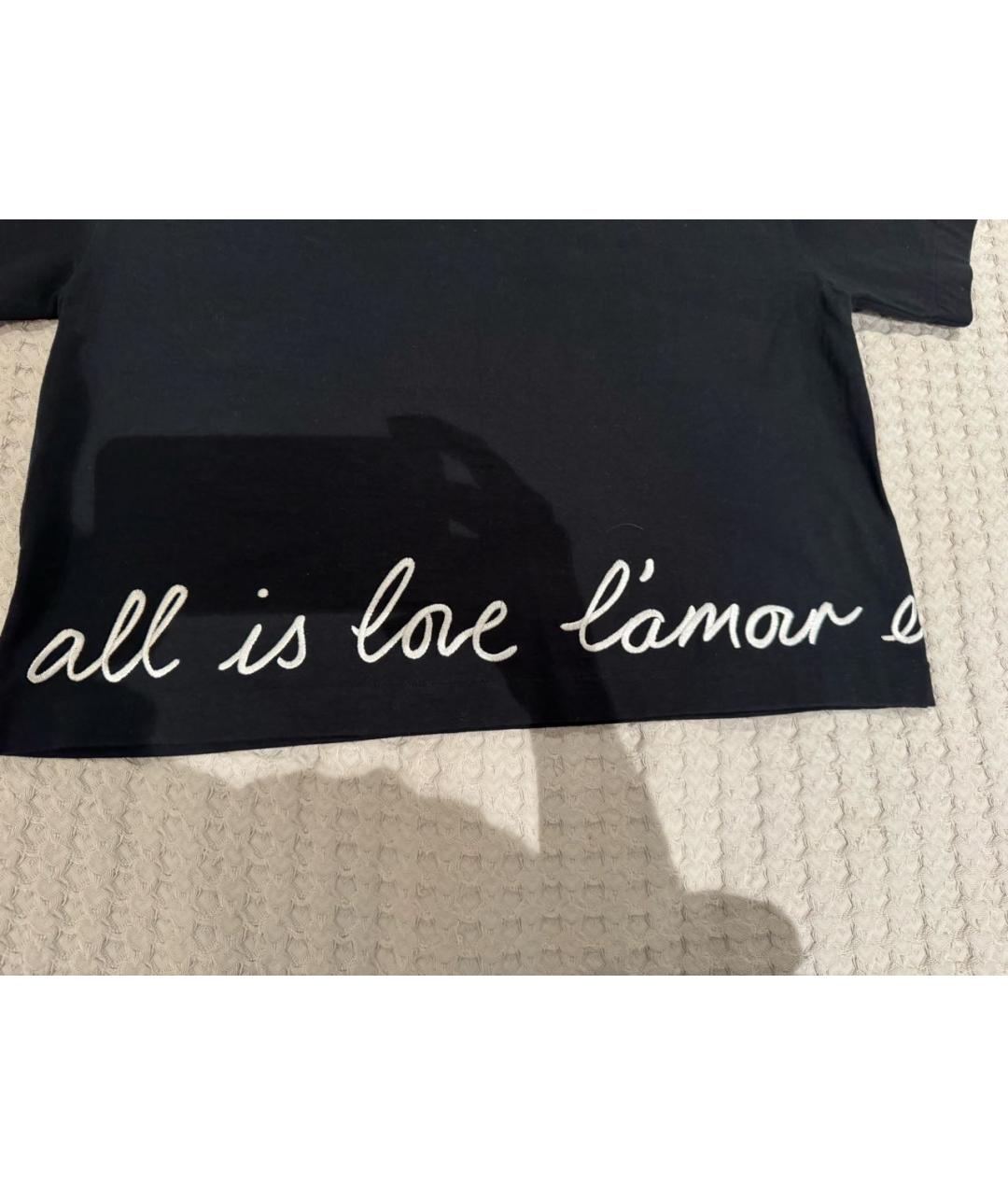 STELLA MCCARTNEY Черная хлопковая футболка, фото 2