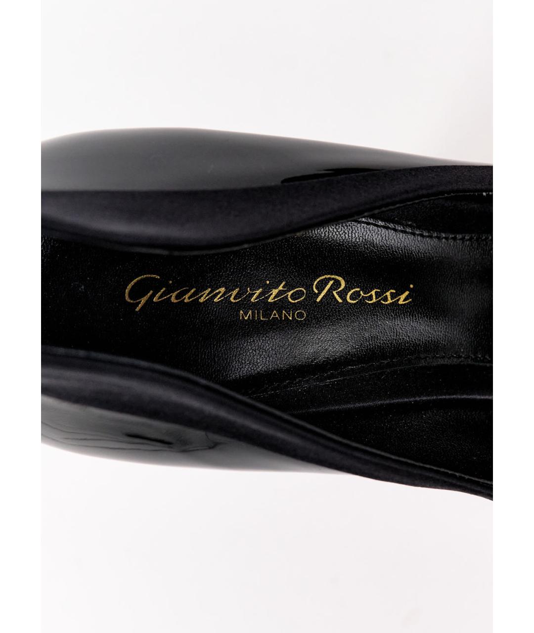 GIANVITO ROSSI Черные туфли из лакированной кожи, фото 5