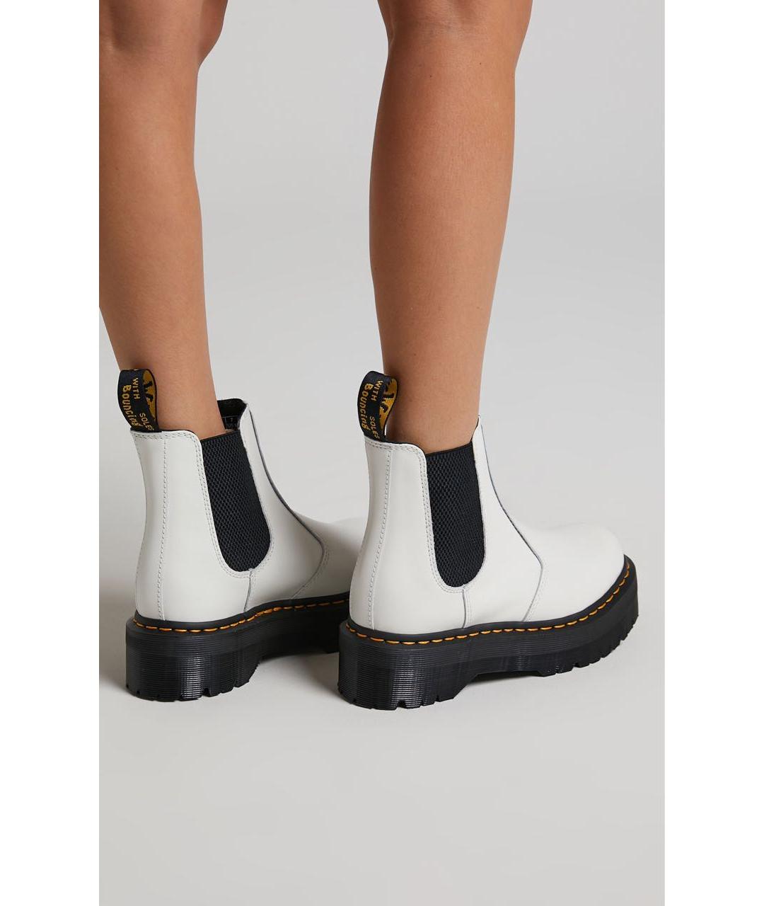 DR. MARTENS Белые кожаные ботинки, фото 8