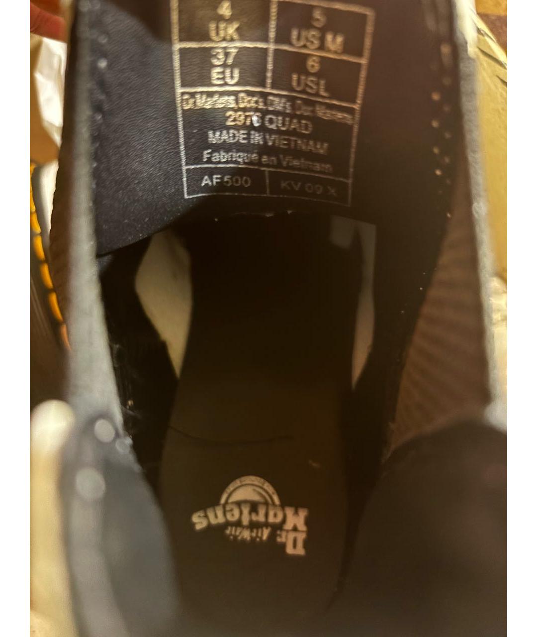 DR. MARTENS Белые кожаные ботинки, фото 4