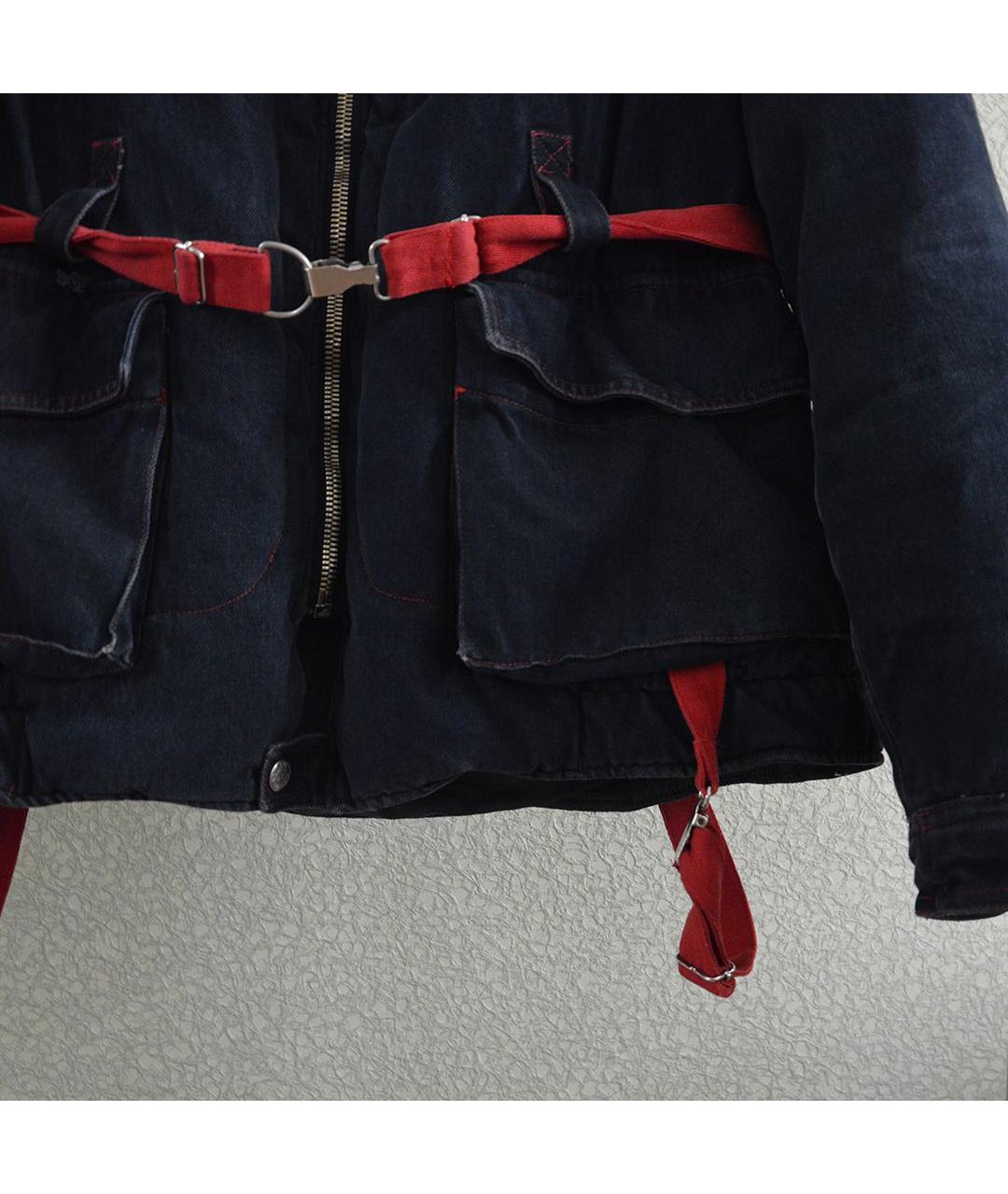 ARMANI JEANS Темно-синяя хлопковая куртка, фото 5