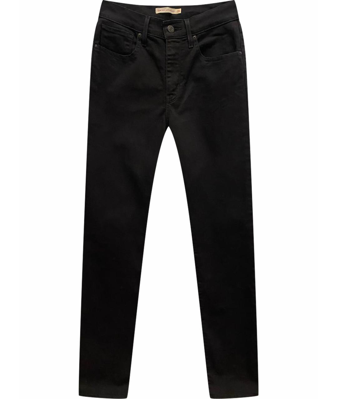 LEVI'S Черные хлопковые прямые джинсы, фото 1