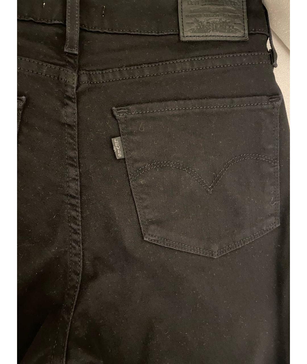 LEVI'S Черные хлопковые прямые джинсы, фото 5