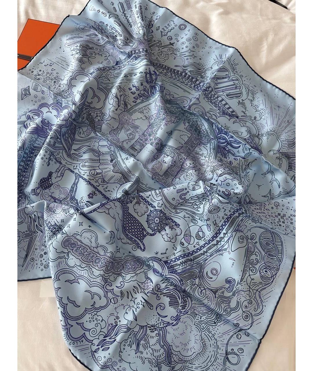 HERMES Бирюзовая повязка, фото 3