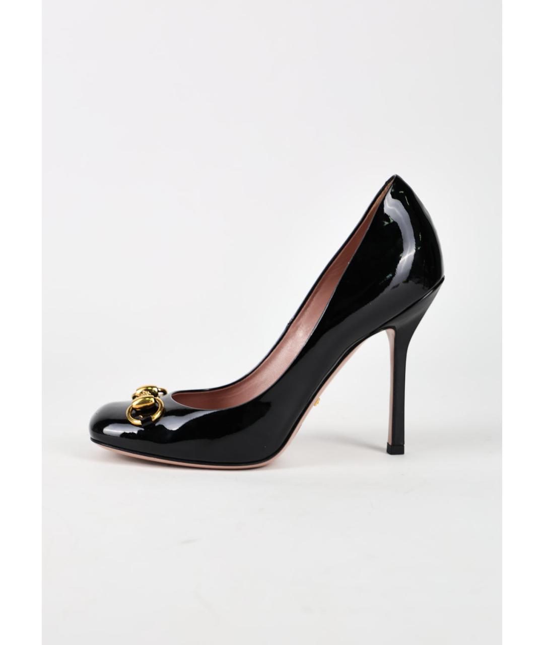 GUCCI Черные туфли из лакированной кожи, фото 6