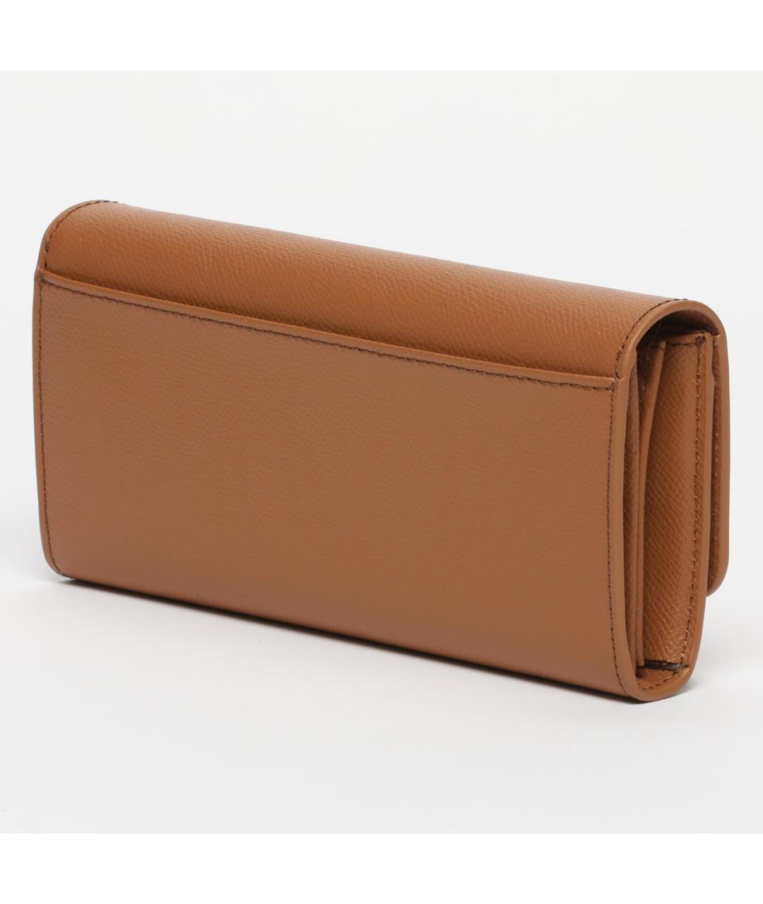 FURLA Коричневый кожаный кошелек, фото 2