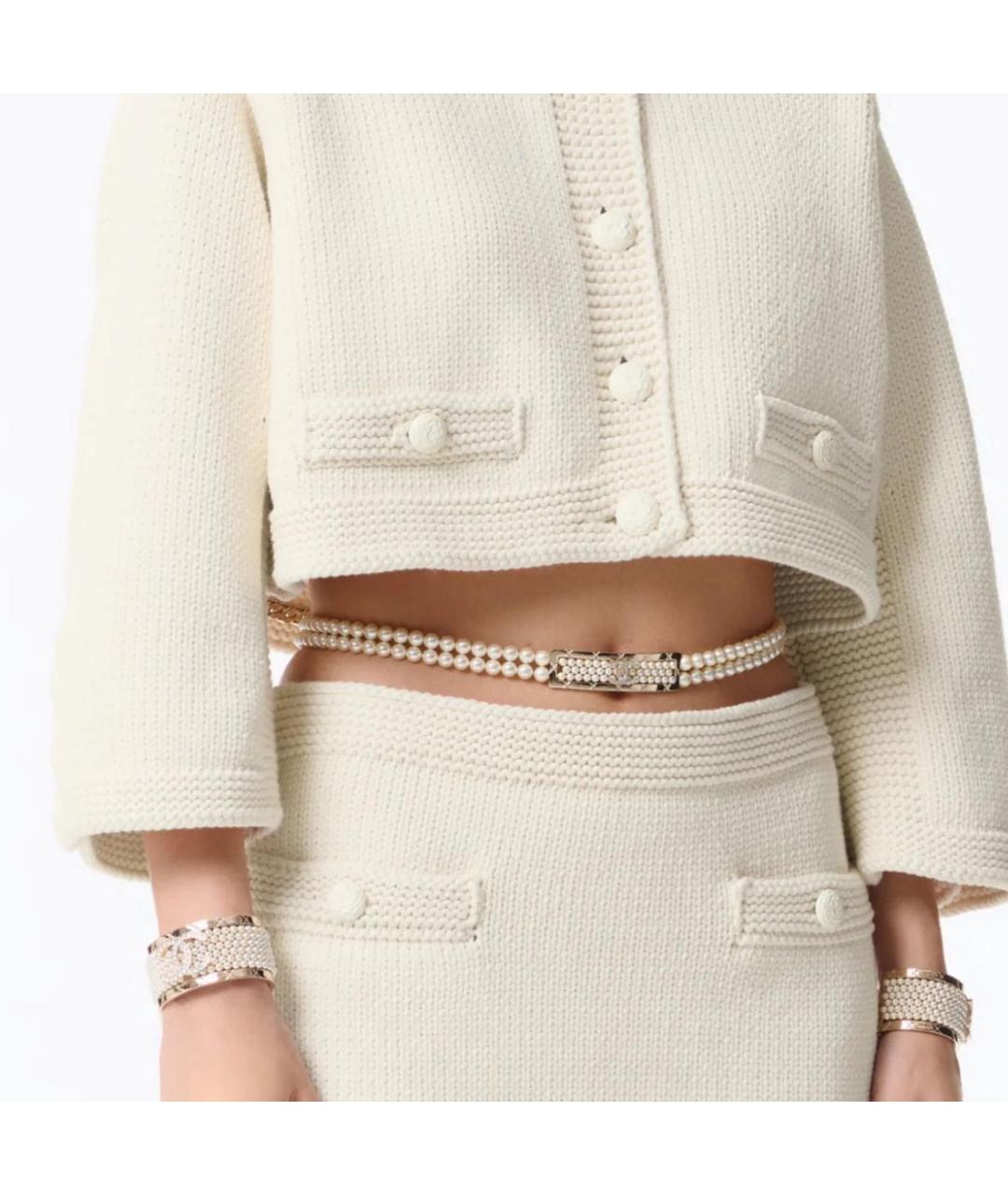 CHANEL Бежевый ремень, фото 3