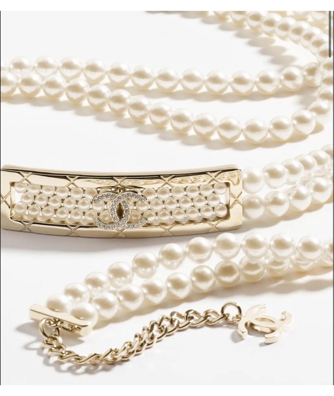 CHANEL Бежевый ремень, фото 2