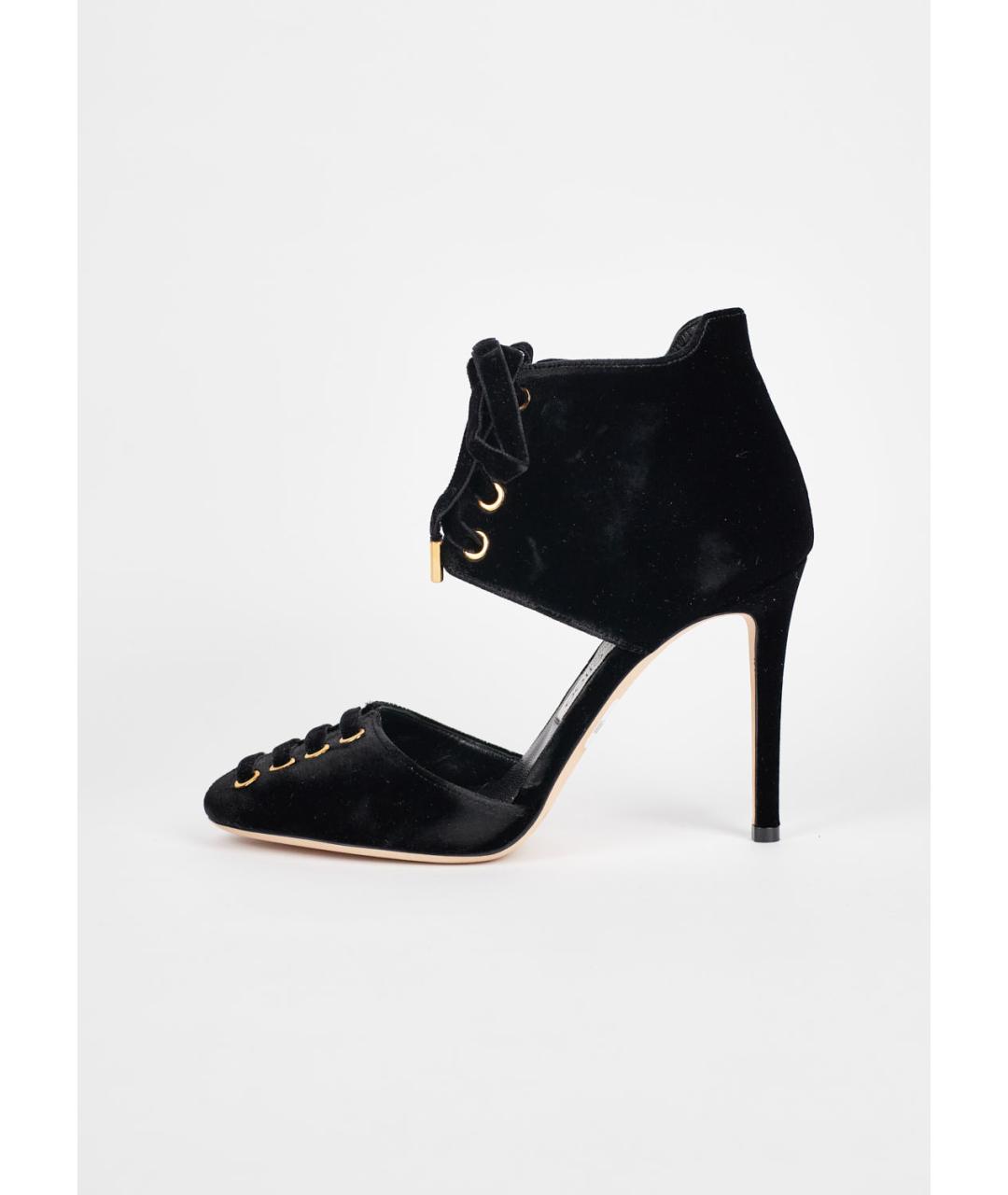 JIMMY CHOO Черные замшевые туфли, фото 6