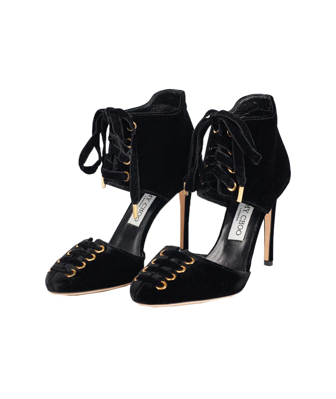 JIMMY CHOO Черные замшевые туфли, фото 2