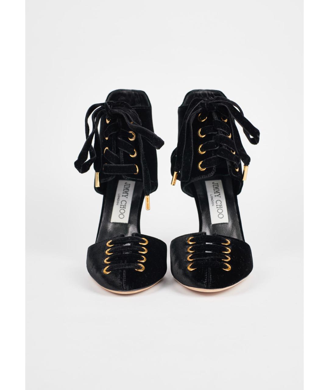 JIMMY CHOO Черные замшевые туфли, фото 3