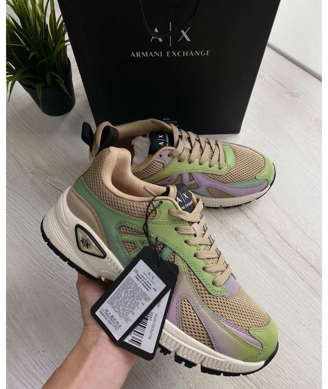ARMANI EXCHANGE Бежевые кроссовки, фото 4