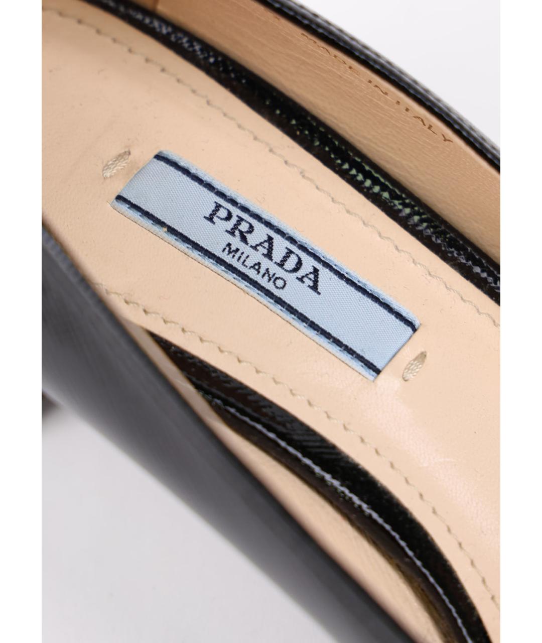 PRADA Черные туфли из лакированной кожи, фото 5