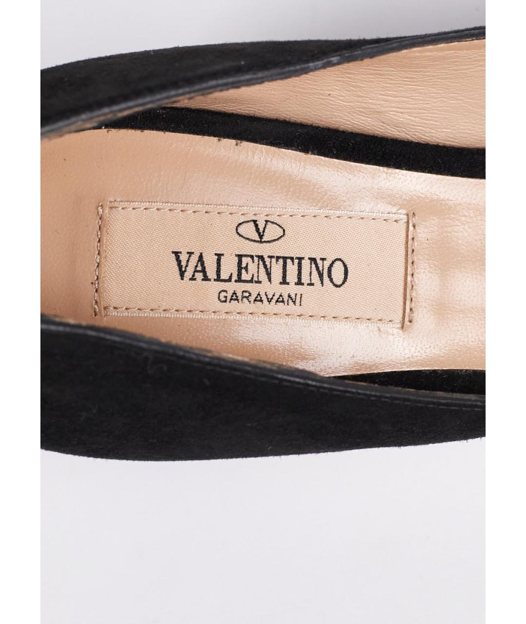 VALENTINO Черные замшевые туфли, фото 5