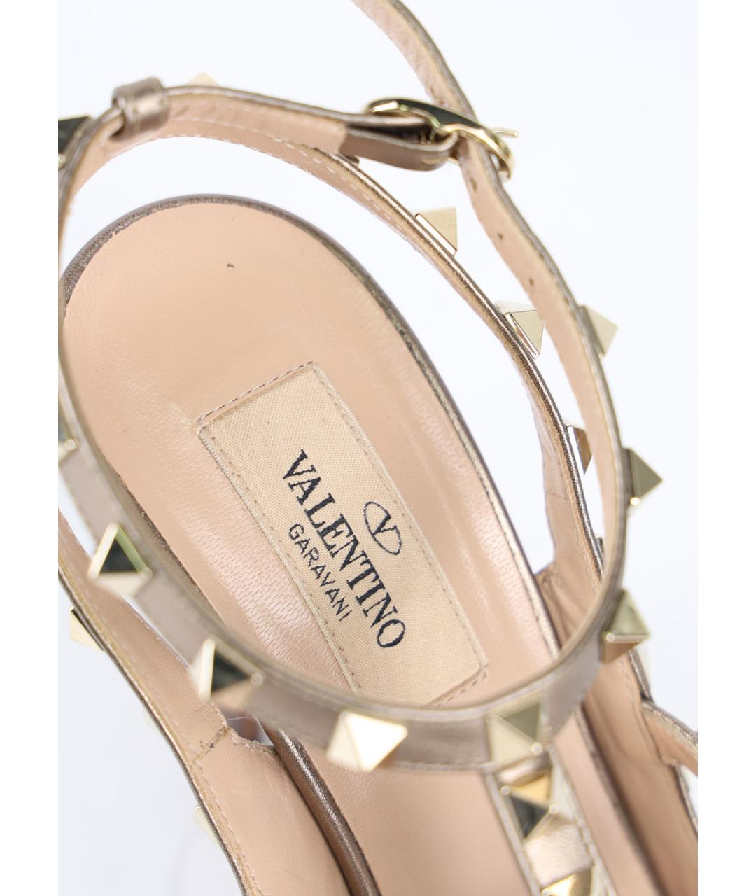 VALENTINO Серые кожаные туфли, фото 5