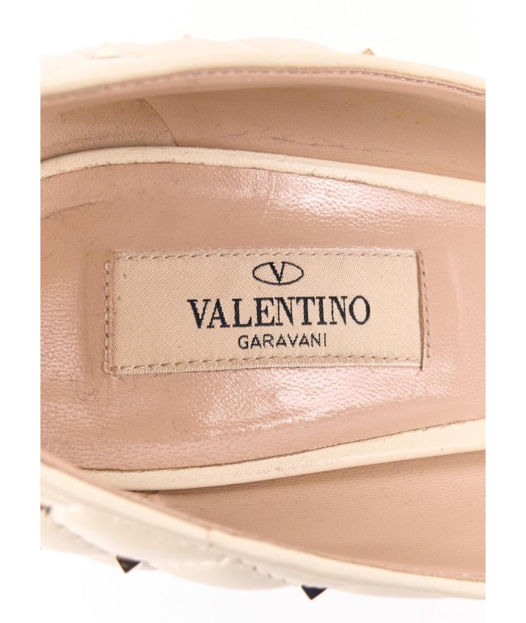 VALENTINO Белые кожаные туфли, фото 5