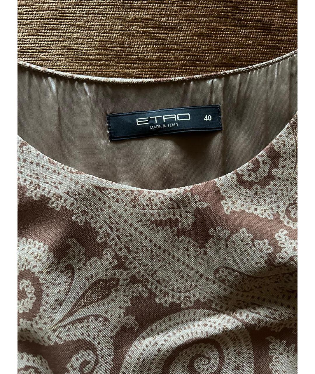 ETRO Мульти шерстяное платье, фото 3