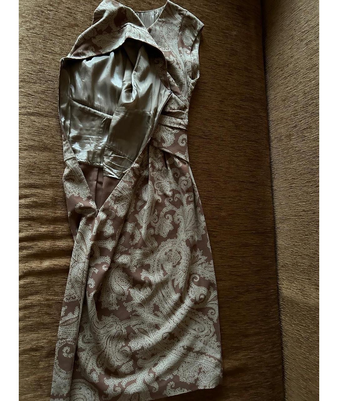 ETRO Мульти шерстяное платье, фото 6