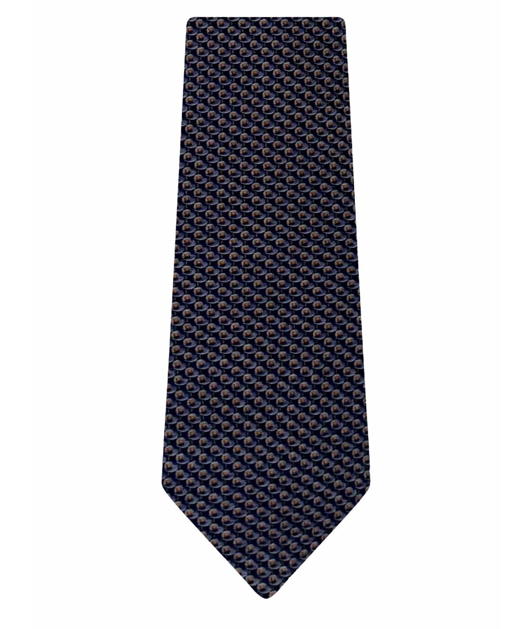 ZEGNA Синий шелковый галстук, фото 1