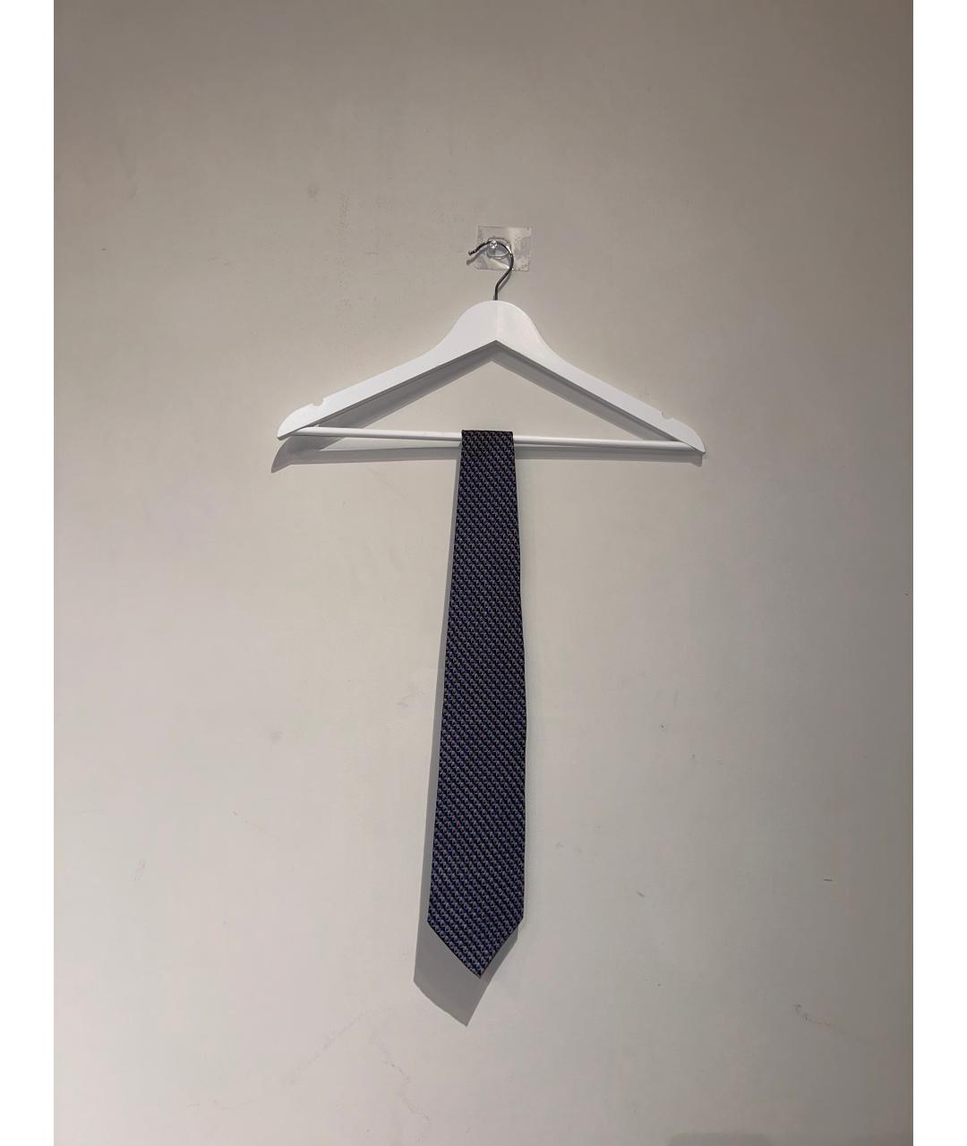 ZEGNA Синий шелковый галстук, фото 5