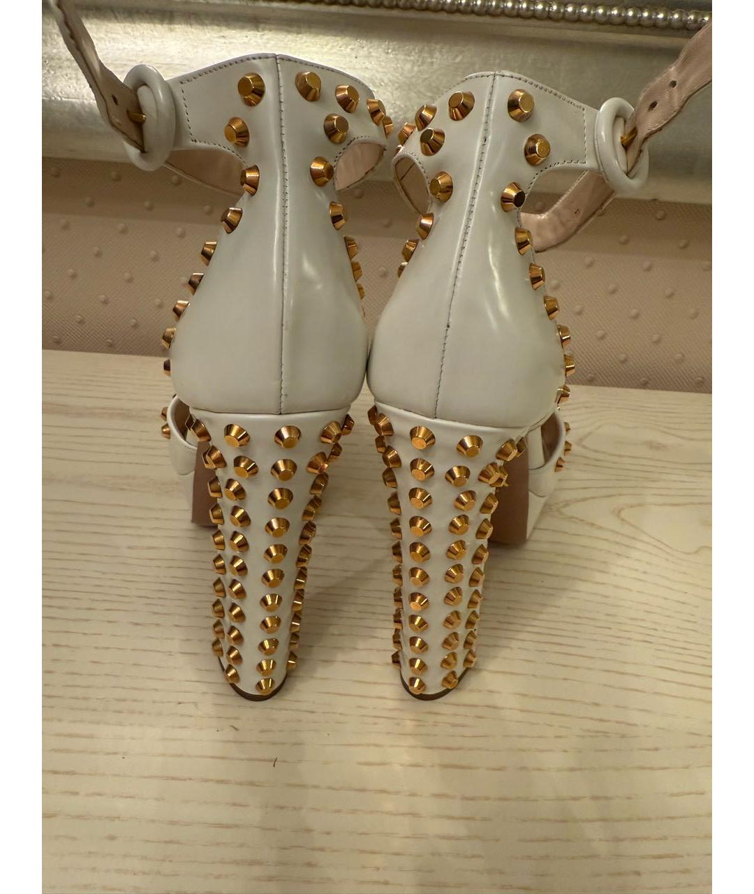 PRADA Кожаные босоножки, фото 4