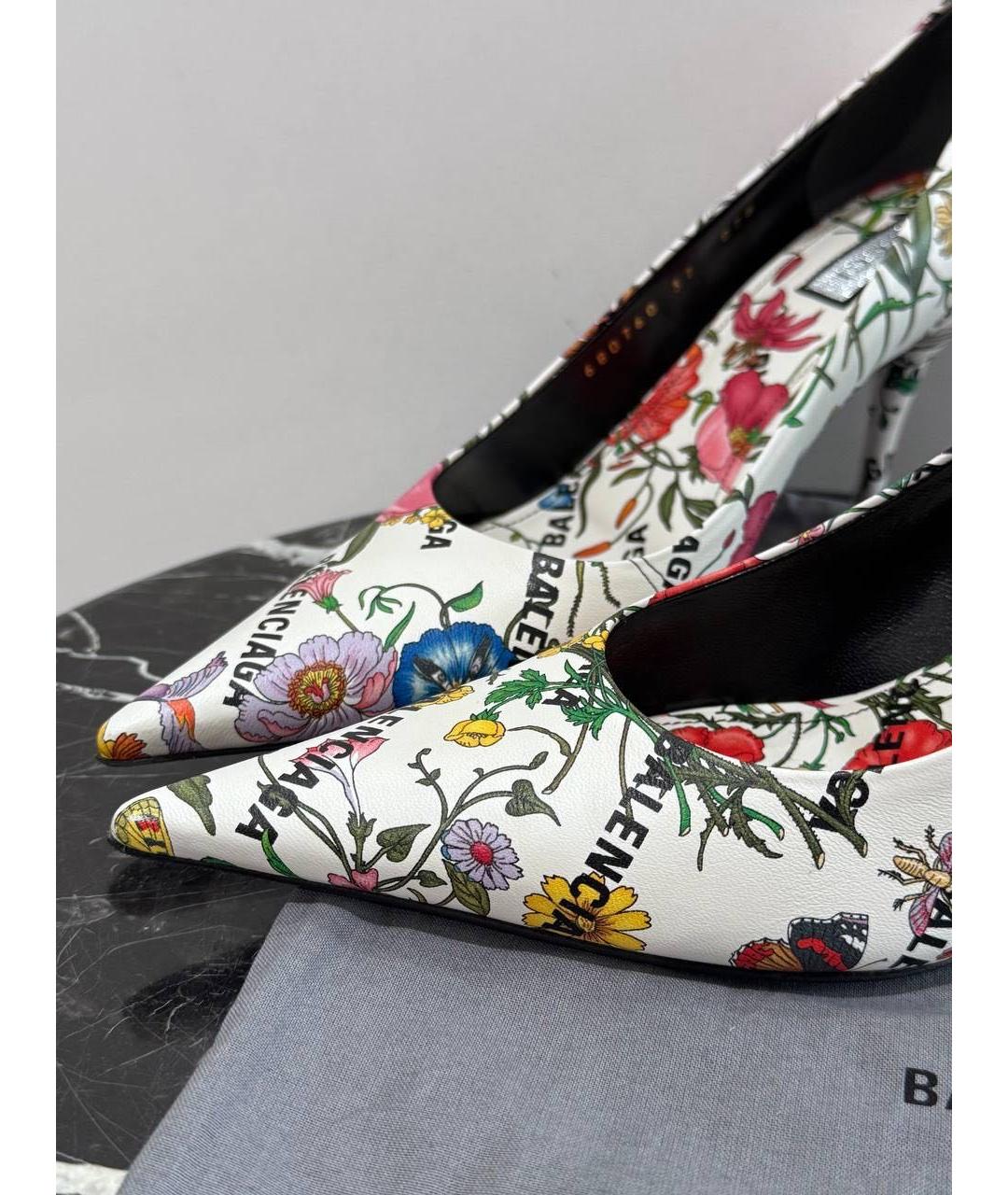 GUCCI Белые кожаные туфли, фото 7