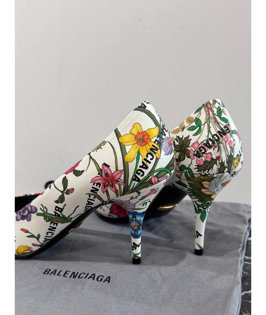 GUCCI Белые кожаные туфли, фото 3