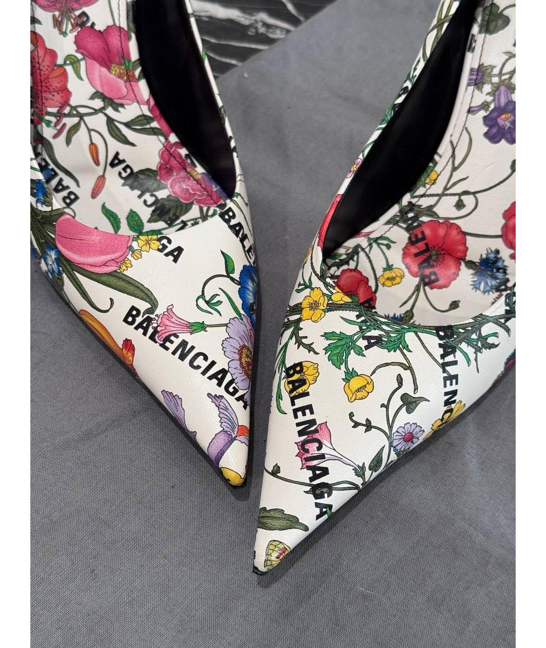 GUCCI Белые кожаные туфли, фото 2