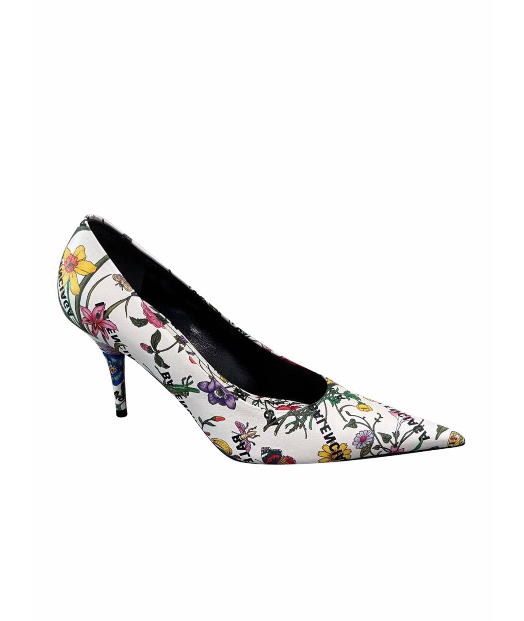 GUCCI Белые кожаные туфли, фото 1