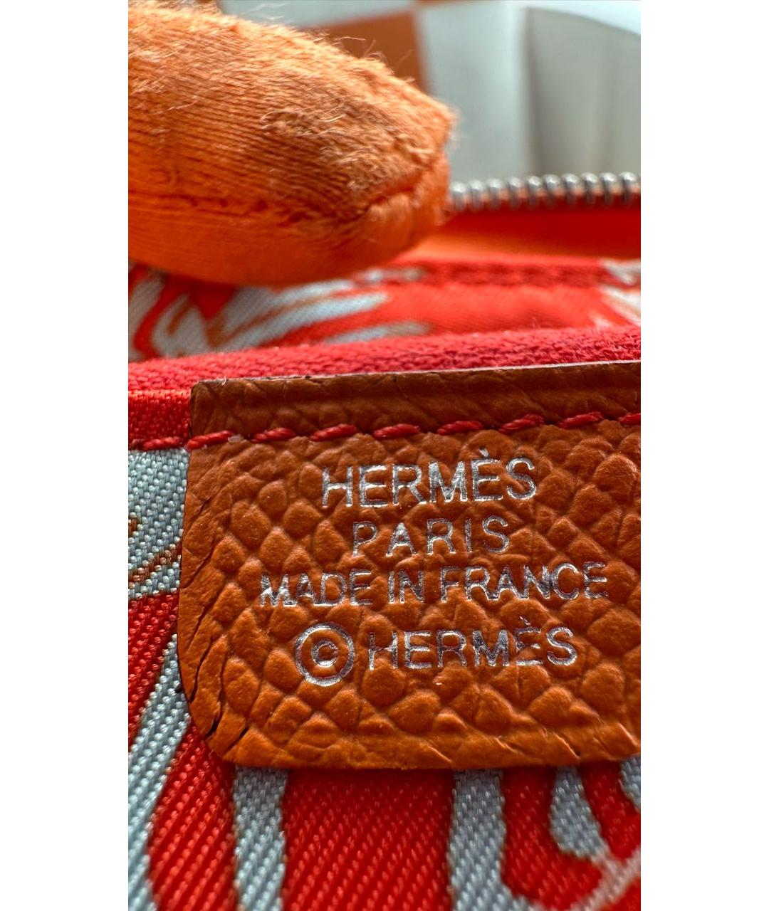 HERMES Оранжевый кошелек, фото 8