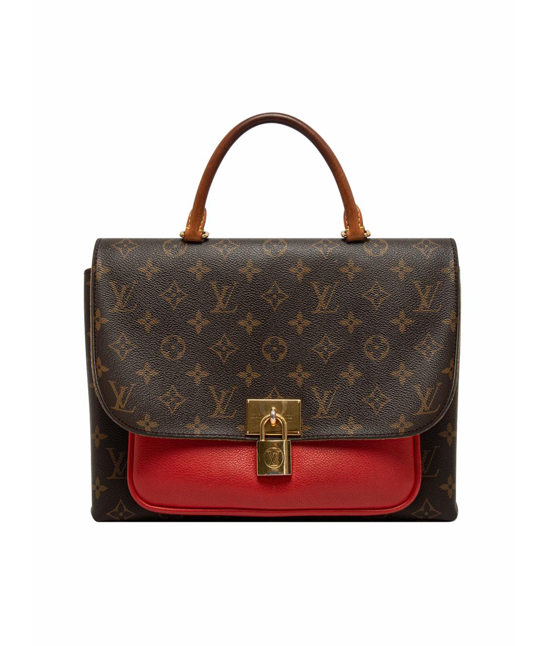 LOUIS VUITTON Коричневая кожаная сумка через плечо, фото 1