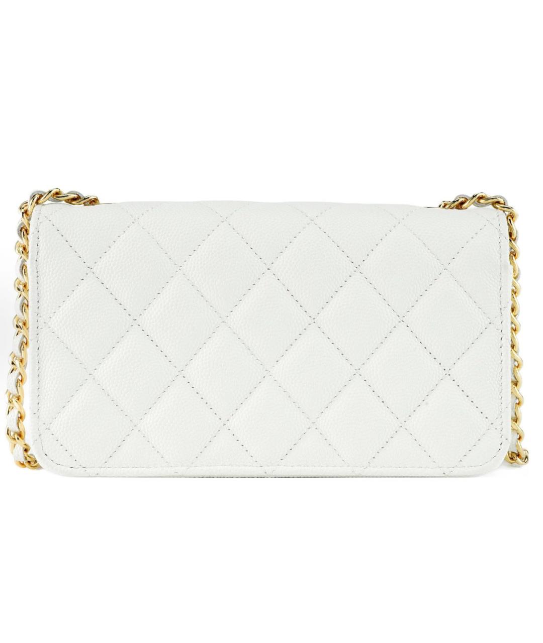 CHANEL Белая сумка через плечо, фото 3