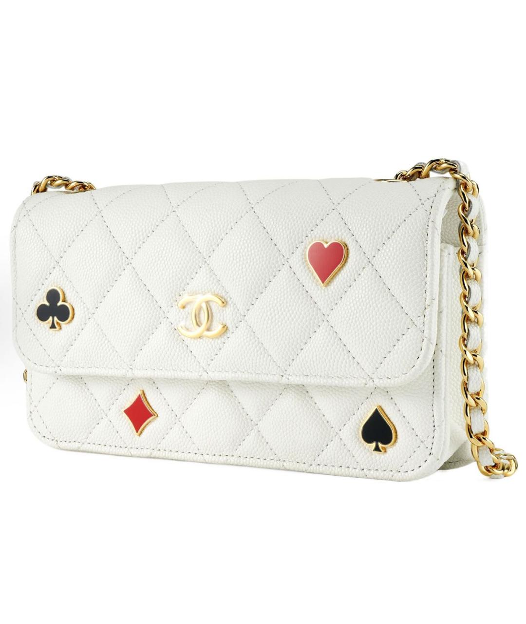 CHANEL Белая сумка через плечо, фото 2
