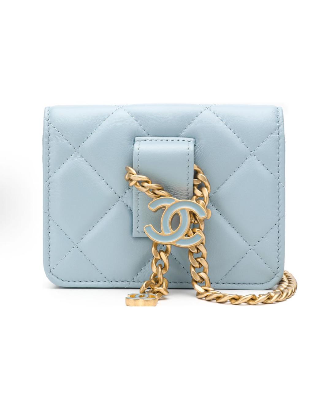 CHANEL Голубая поясная сумка, фото 3