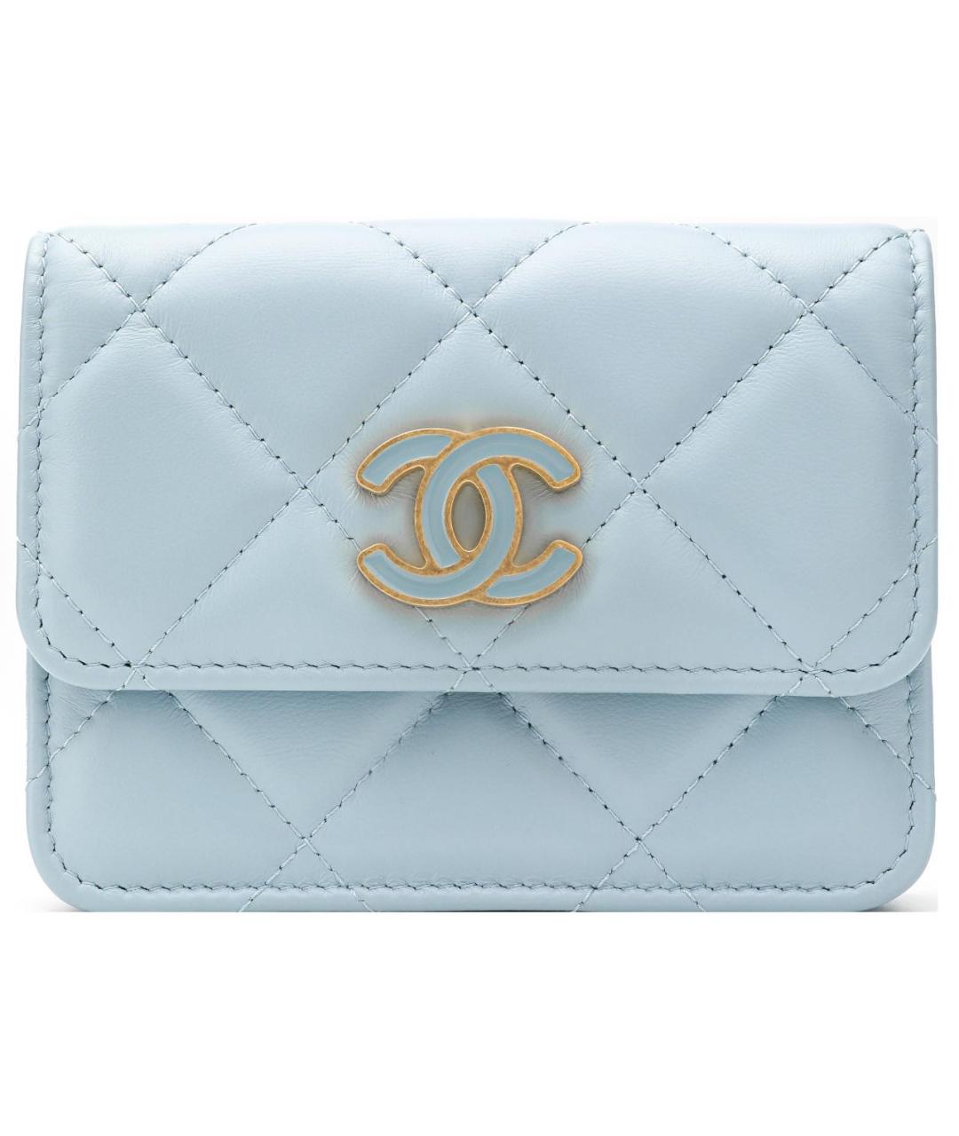 CHANEL Голубая поясная сумка, фото 1
