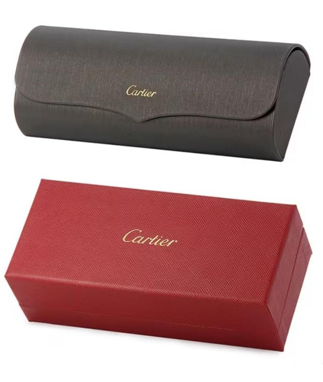 CARTIER Бежевые пластиковые солнцезащитные очки, фото 4