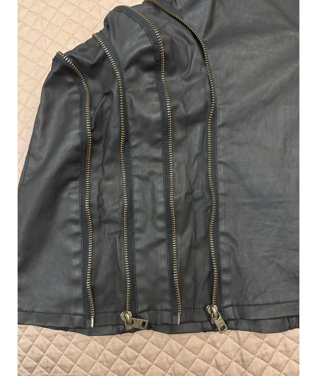 MCQ ALEXANDER MCQUEEN Черное хлопковое платье, фото 7