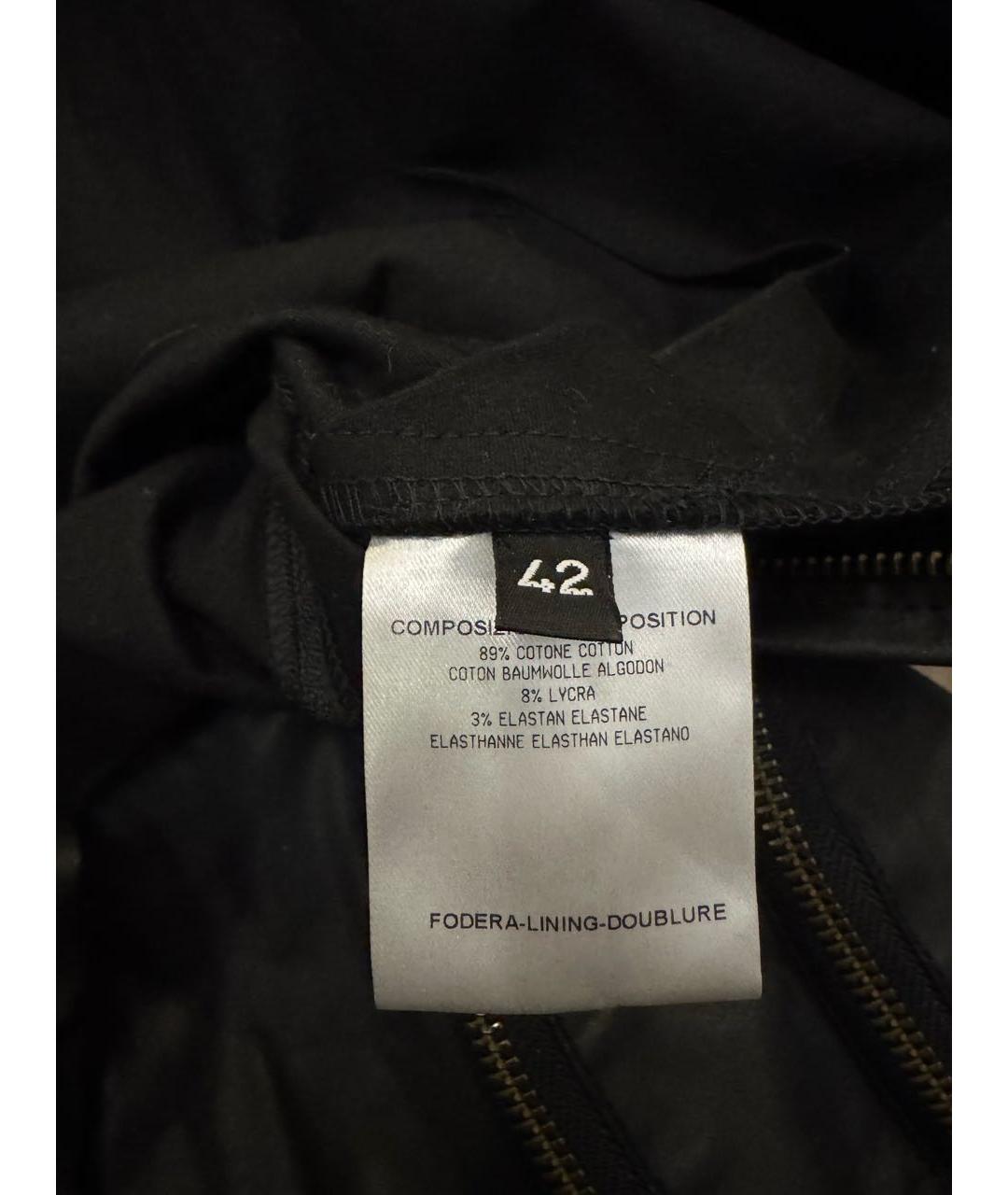 MCQ ALEXANDER MCQUEEN Черное хлопковое платье, фото 3