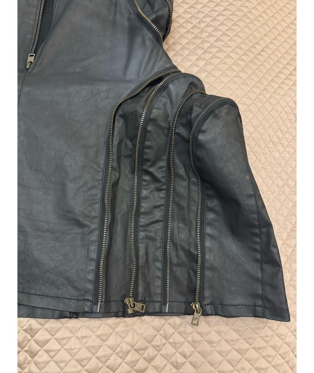 MCQ ALEXANDER MCQUEEN Черное хлопковое платье, фото 6