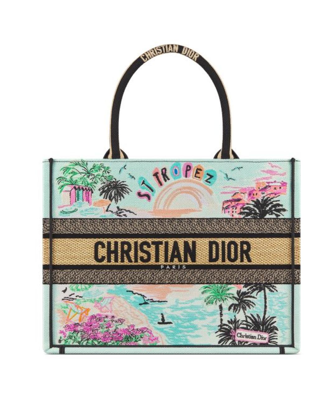 CHRISTIAN DIOR Мульти хлопковая сумка тоут, фото 1