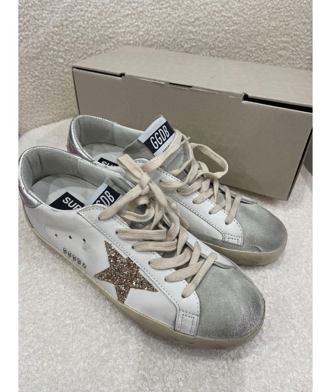 GOLDEN GOOSE DELUXE BRAND Бежевые кеды, фото 4