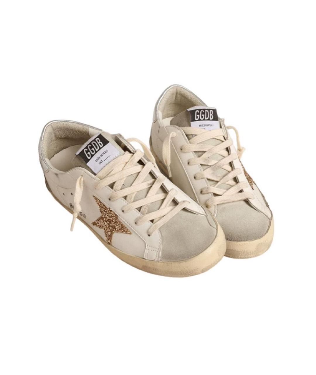 GOLDEN GOOSE DELUXE BRAND Бежевые кеды, фото 2