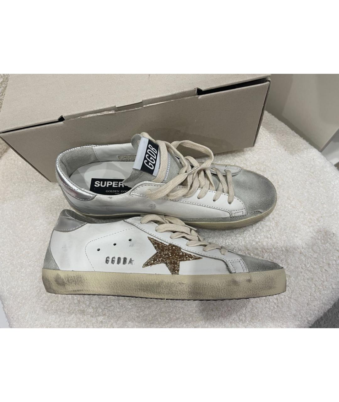 GOLDEN GOOSE DELUXE BRAND Бежевые кеды, фото 5